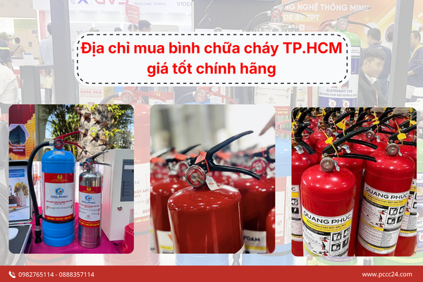 Địa chỉ mua bình chữa cháy TP.HCM giá tốt chính hãng