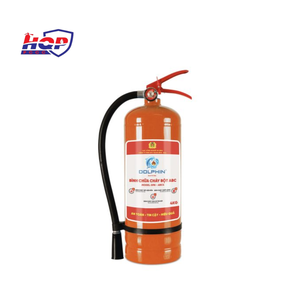 Bình chữa cháy bột ABC 4kg Dolphin DPA-ABC4 (Bộ Công An)