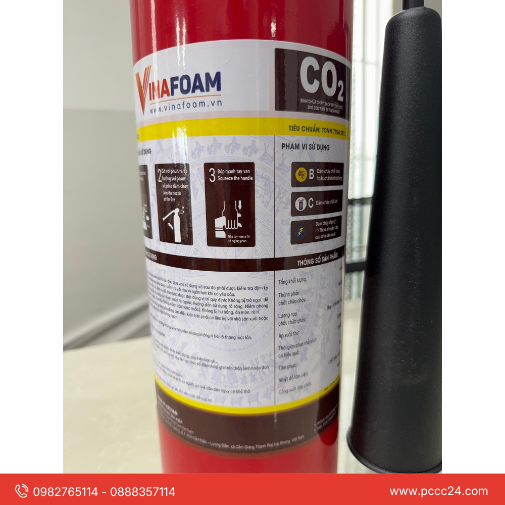 Bình chữa cháy CO2 Vinafoam 