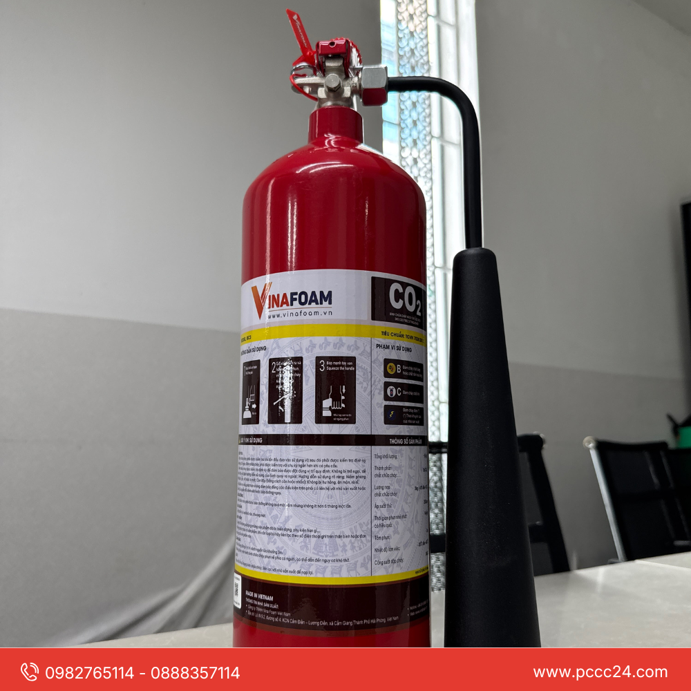 Bình chữa cháy khí CO2 Vinafoam 