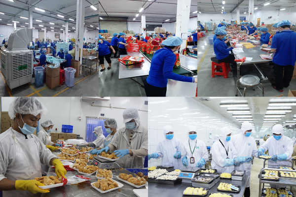 Các hoạt động thường xảy ra tại nhà xưởng đóng gói thực phẩm