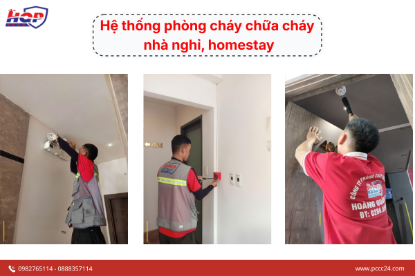 Lắp đặt hệ thống phòng cháy chữa cháy cho nhà nghỉ, homestay 
