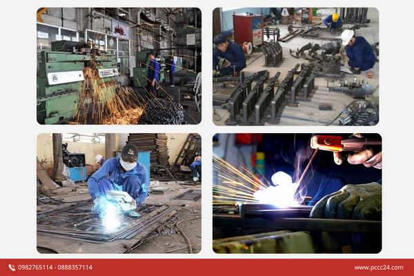 Các hoạt động thường ngày tại nhà xưởng cơ khí 