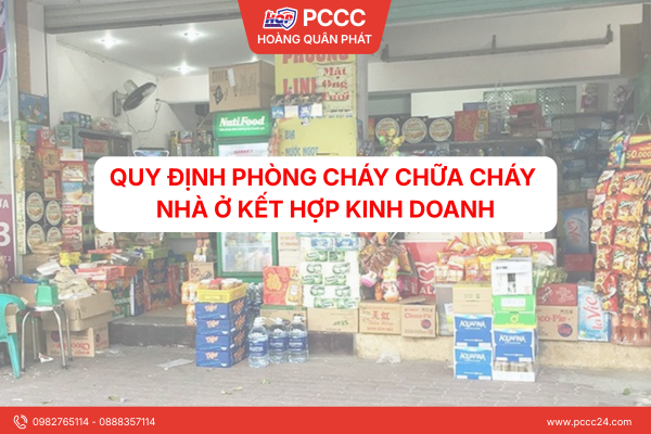Quy định phòng cháy chữa cháy cho nhà ở kết hợp kinh doanh