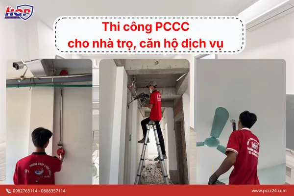 thi công pccc cho nhà trọ, căn hộ dịch vụ