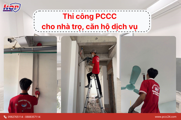 Thi công hệ thống PCCC nhà trọ, căn hộ dịch vụ