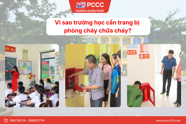Vì sao trường học cần trang bị phòng cháy chữa cháy? 