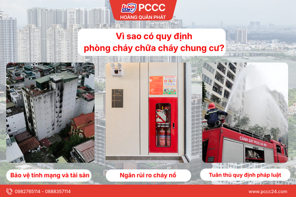 Vì sao có quy định phòng cháy chữa cháy chung cư?