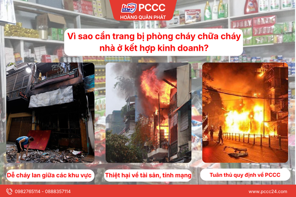 Vì sao cần trang bị phòng cháy chữa cháy nhà ở kết hợp kinh doanh