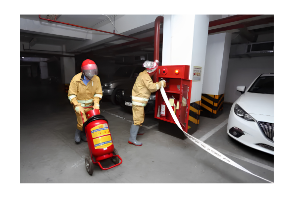 Đảm bảo an toàn PCCC tại nhà để xe 